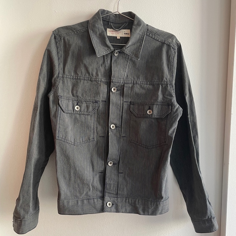 Hawksmill for YMC Japanese Selvedge Stripe Jacket, small.  Sold out on website
